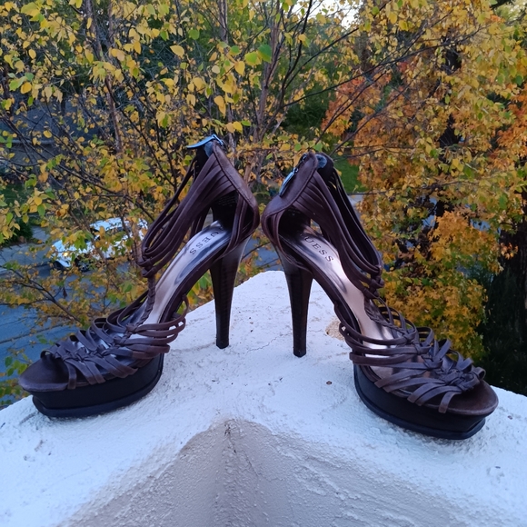 Guess Women's Brown Stilettos - Picture 3 of 8